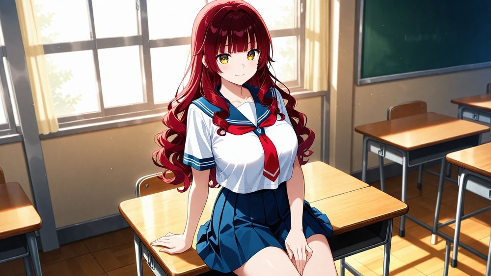 【4K】清楚な白スク水姉妹が部室で若手コーチの精液を争奪する孕ませ交尾 サンプル画像2