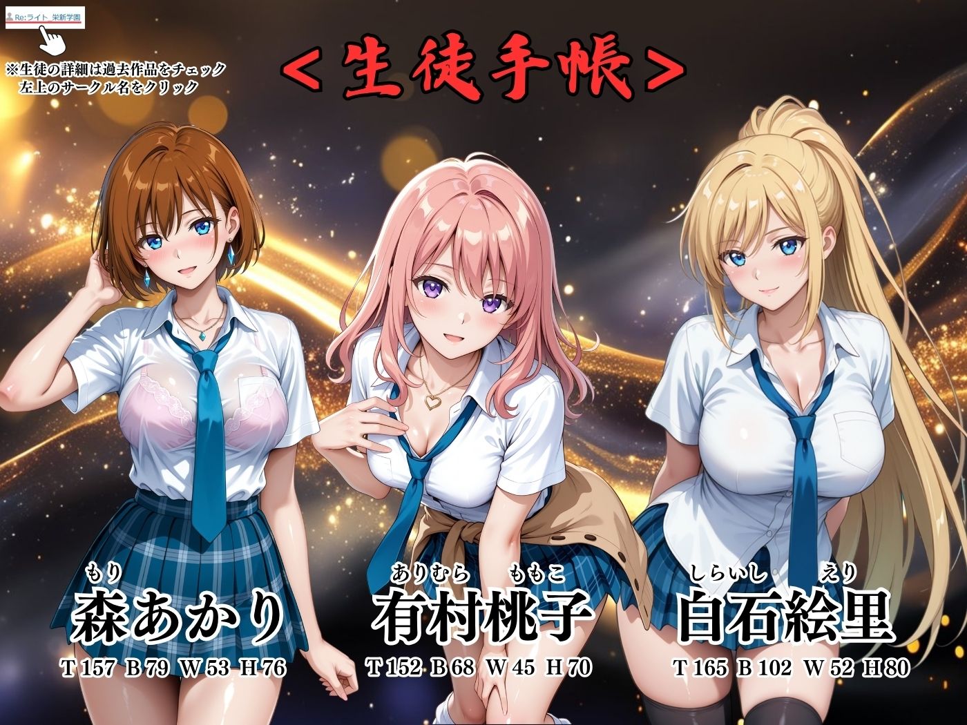 【4Kイラスト】1万3000人の生徒を抱いた校長による女子生徒への性指導（ホワイトデー編） サンプル画像2