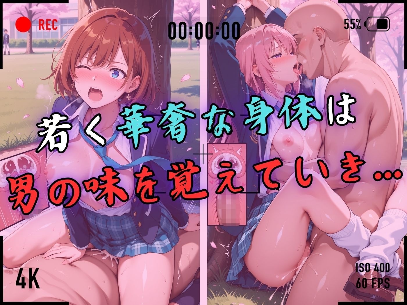 【4Kイラスト】1万3000人の生徒を抱いた校長による女子生徒への性指導（入学式編） サンプル画像7