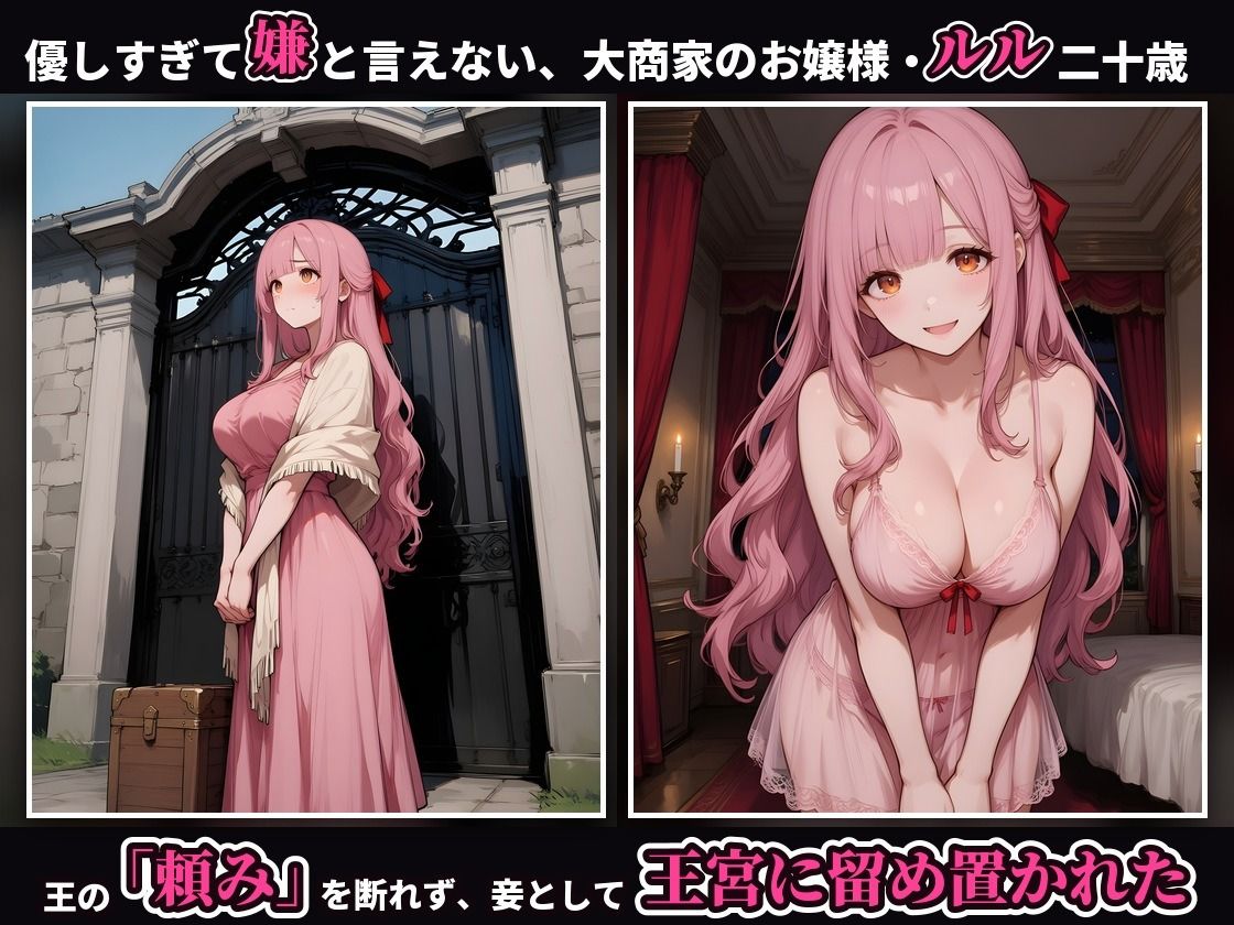 【4K・セリフ有】王に羞恥調教された姫が落城の日に敵兵の中出し輪●で堕ちるまで〜優しすぎる妾姫・ルル編〜 サンプル画像1
