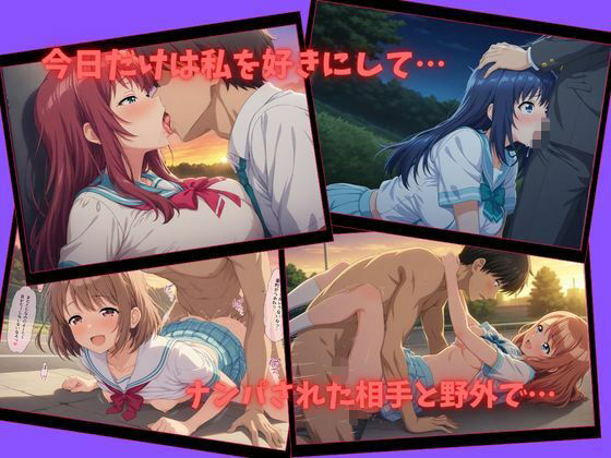 【500P】【寝取られ日誌】彼氏と喧嘩したその後に…女子校生ver サンプル画像3