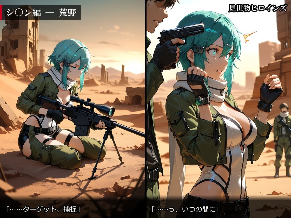 【500枚】見世物ヒロインズ 〜強い女ほど、よく堕ちる〜 SA〇編 ア〇ナ＆直〇＆シ〇ン サンプル画像6