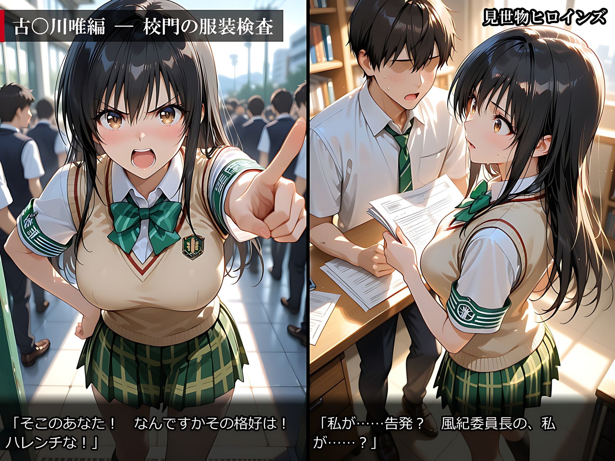 【500枚】見世物ヒロインズ 〜強い女ほど、よく堕ちる〜 ToL〇VEる編 古〇川唯＆金〇の闇＆御〇涼子 サンプル画像2