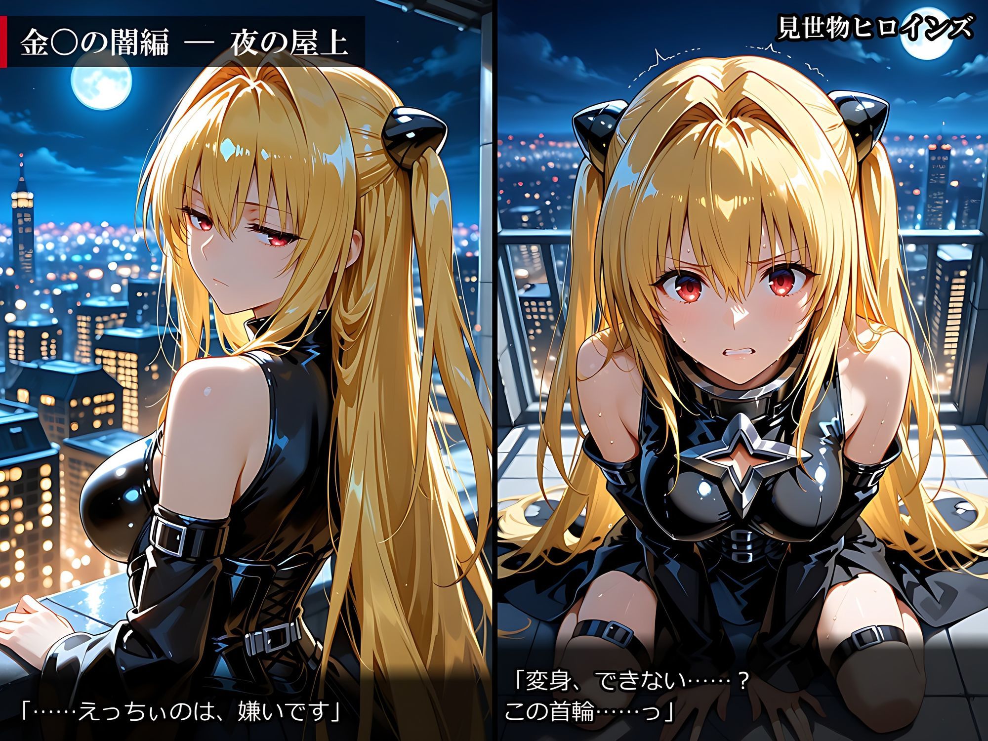 【500枚】見世物ヒロインズ 〜強い女ほど、よく堕ちる〜 ToL〇VEる編 古〇川唯＆金〇の闇＆御〇涼子 サンプル画像4
