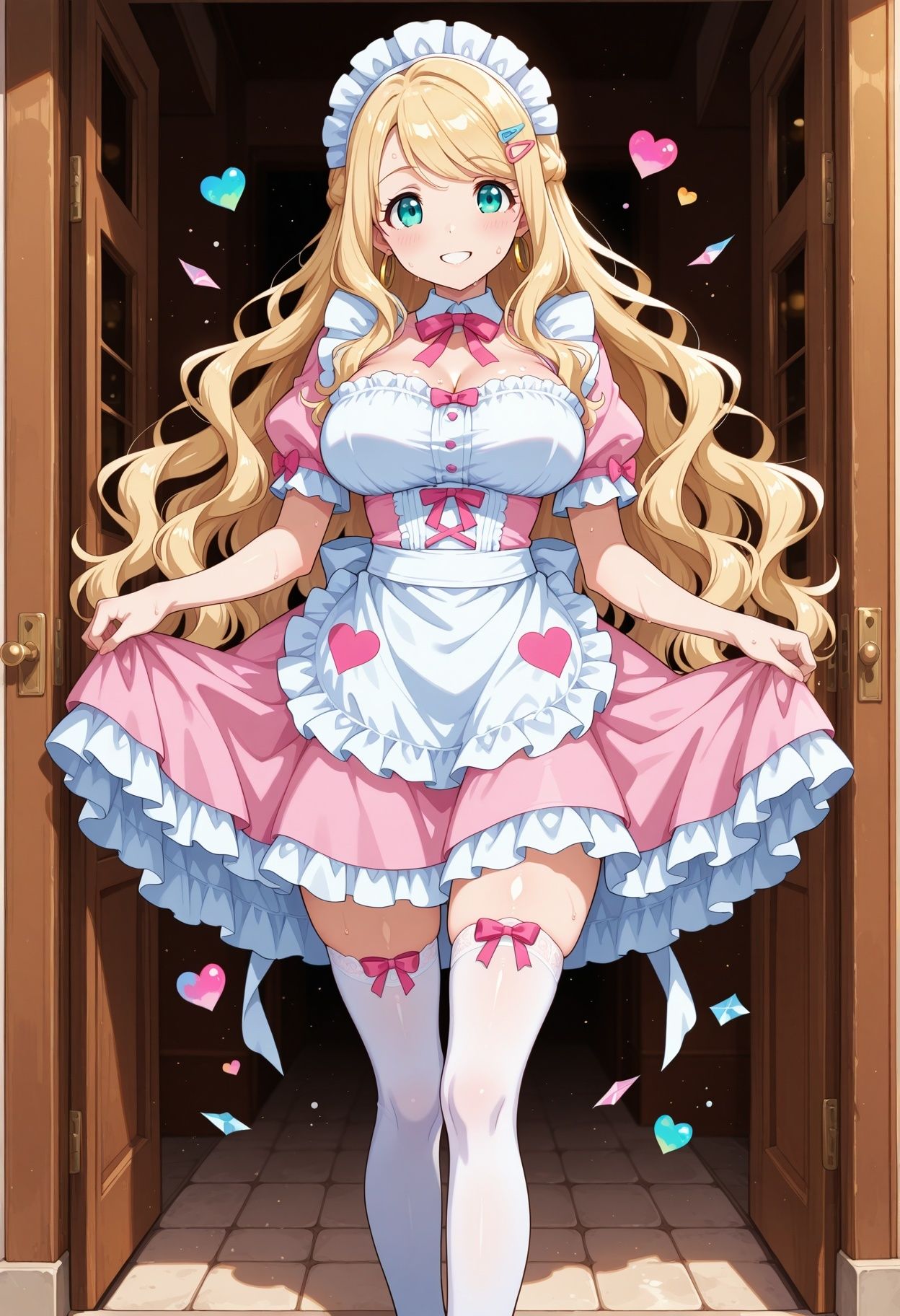 【AI CG集】文化祭コスプレ喫茶 サンプル画像1