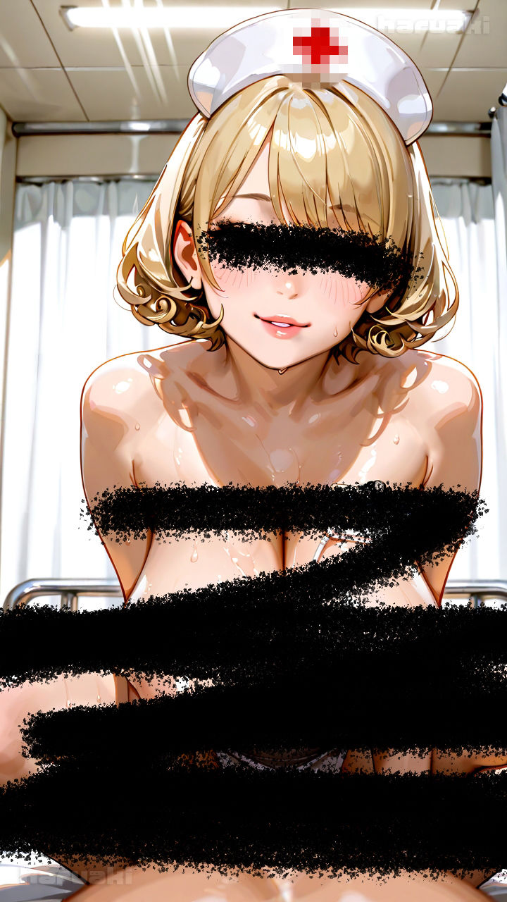 【AIアニメ巨乳美女写真集】Vol.14サキュバス系看護婦中島さんの搾精勤務しこしこ サンプル画像2