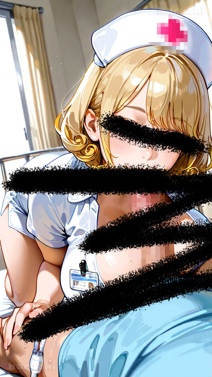 【AIアニメ巨乳美女写真集】Vol.14サキュバス系看護婦中島さんの搾精勤務しこしこ サンプル画像4