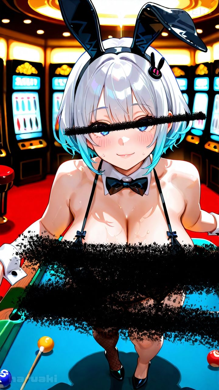 【AIアニメ巨乳美女写真集】Vol.5おっぱいサービスが充実しているバニーガール_再掲 サンプル画像1