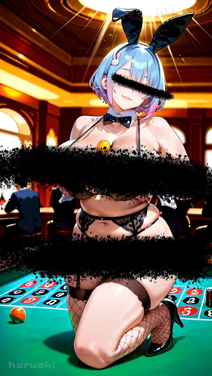 【AIアニメ巨乳美女写真集】Vol.5おっぱいサービスが充実しているバニーガール_再掲 サンプル画像5