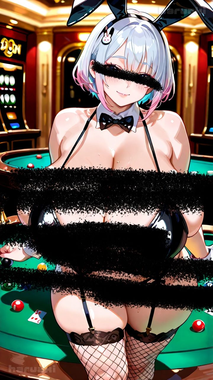 【AIアニメ巨乳美女写真集】Vol.6おっぱいサービスが充実している超乳バニーガール_再掲 サンプル画像2