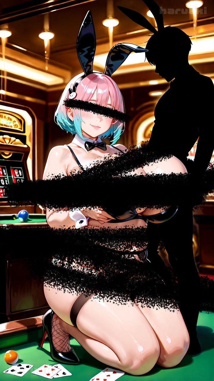 【AIアニメ巨乳美女写真集】Vol.6おっぱいサービスが充実している超乳バニーガール_再掲 サンプル画像4