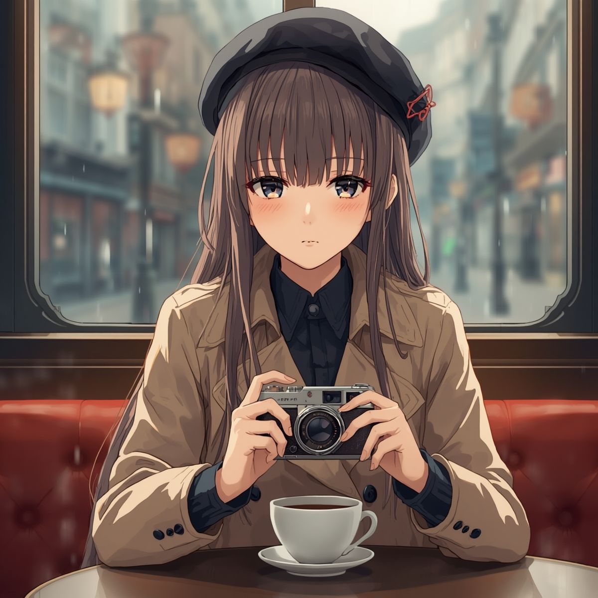 【AIイラスト集】NOSTALGIA III – 追憶のネガフィルムと夕暮れの遊園地 – サンプル画像10