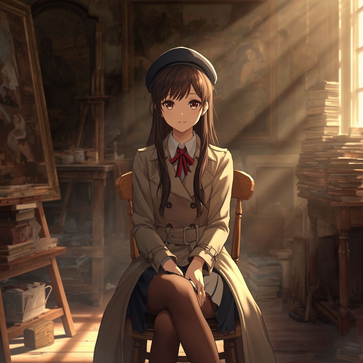 【AIイラスト集】NOSTALGIA III – 追憶のネガフィルムと夕暮れの遊園地 – サンプル画像2
