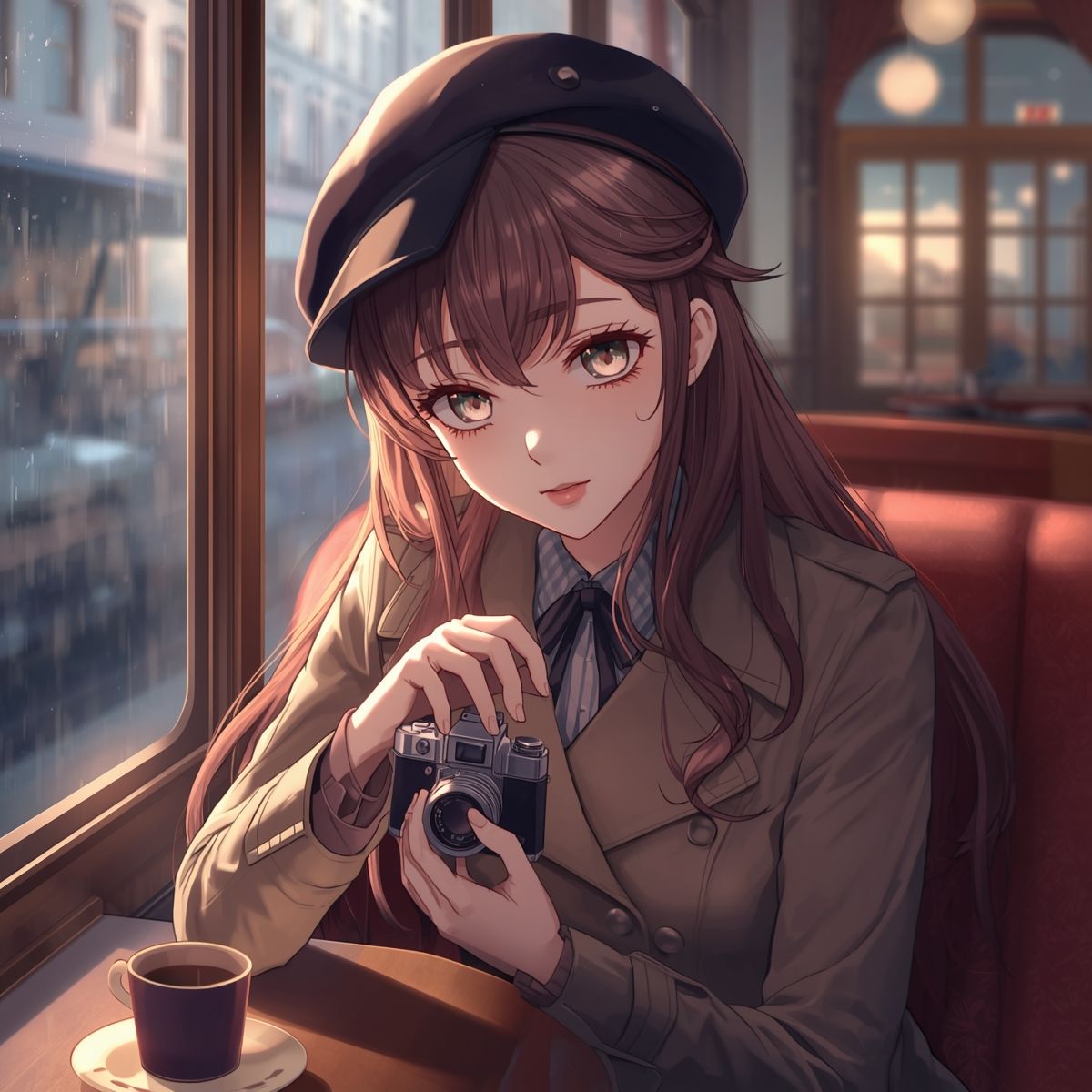 【AIイラスト集】NOSTALGIA III – 追憶のネガフィルムと夕暮れの遊園地 – サンプル画像6