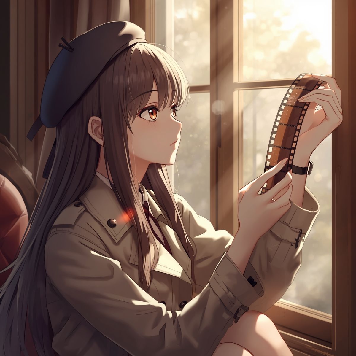 【AIイラスト集】NOSTALGIA III – 追憶のネガフィルムと夕暮れの遊園地 – サンプル画像9