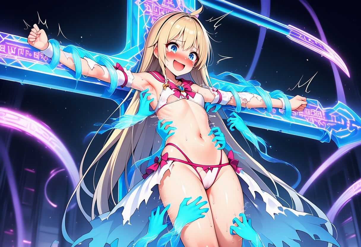 【AIイラスト集】拘束こちょこちょ サンプル画像9