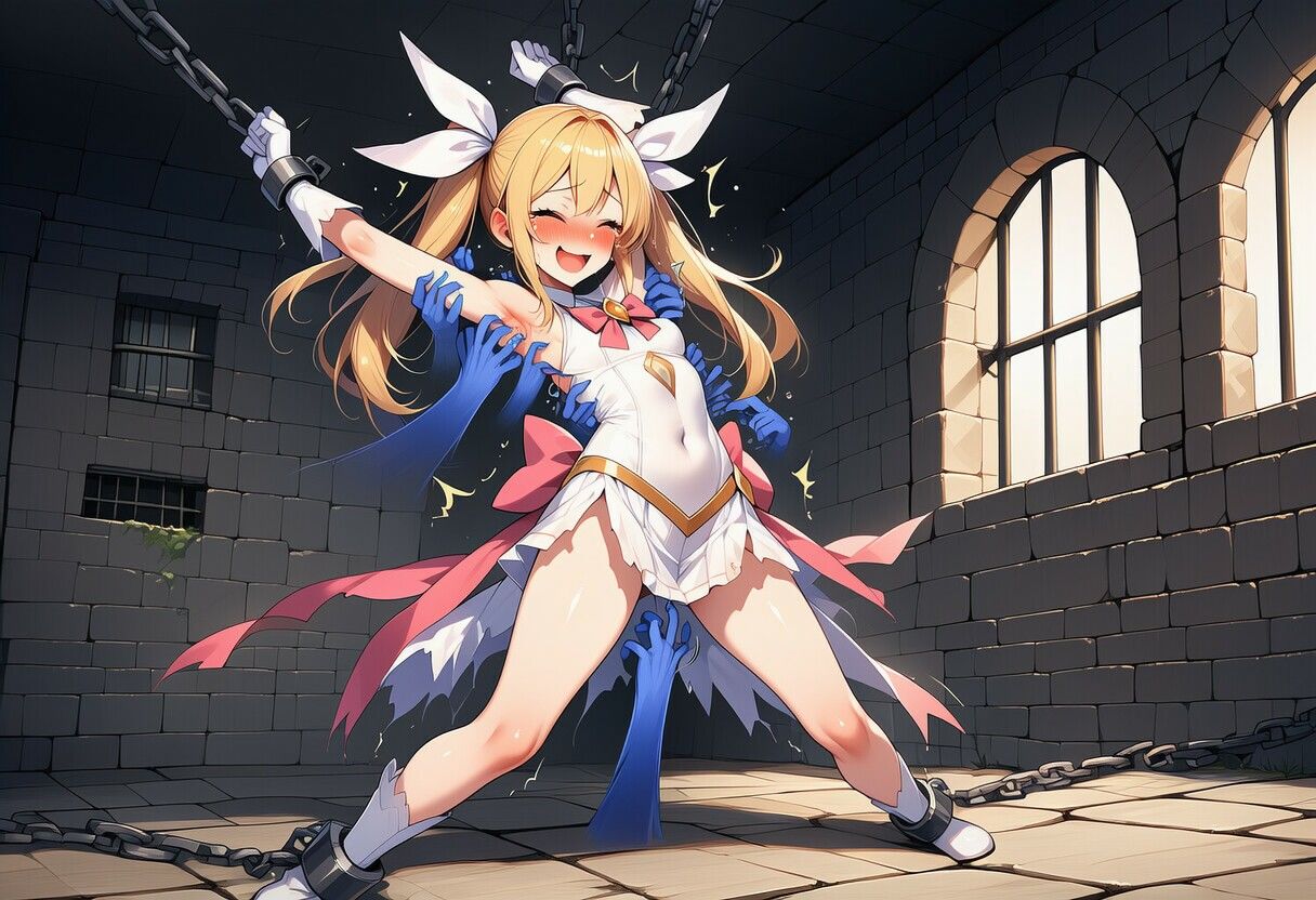 【AIイラスト集】牢獄でこちょこちょの刑 サンプル画像4