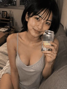 【AIグラビア】「ダメだよ？」と言いながら視線で誘う…ベッドの上の無防備なひなちゃん 60P サンプル画像3