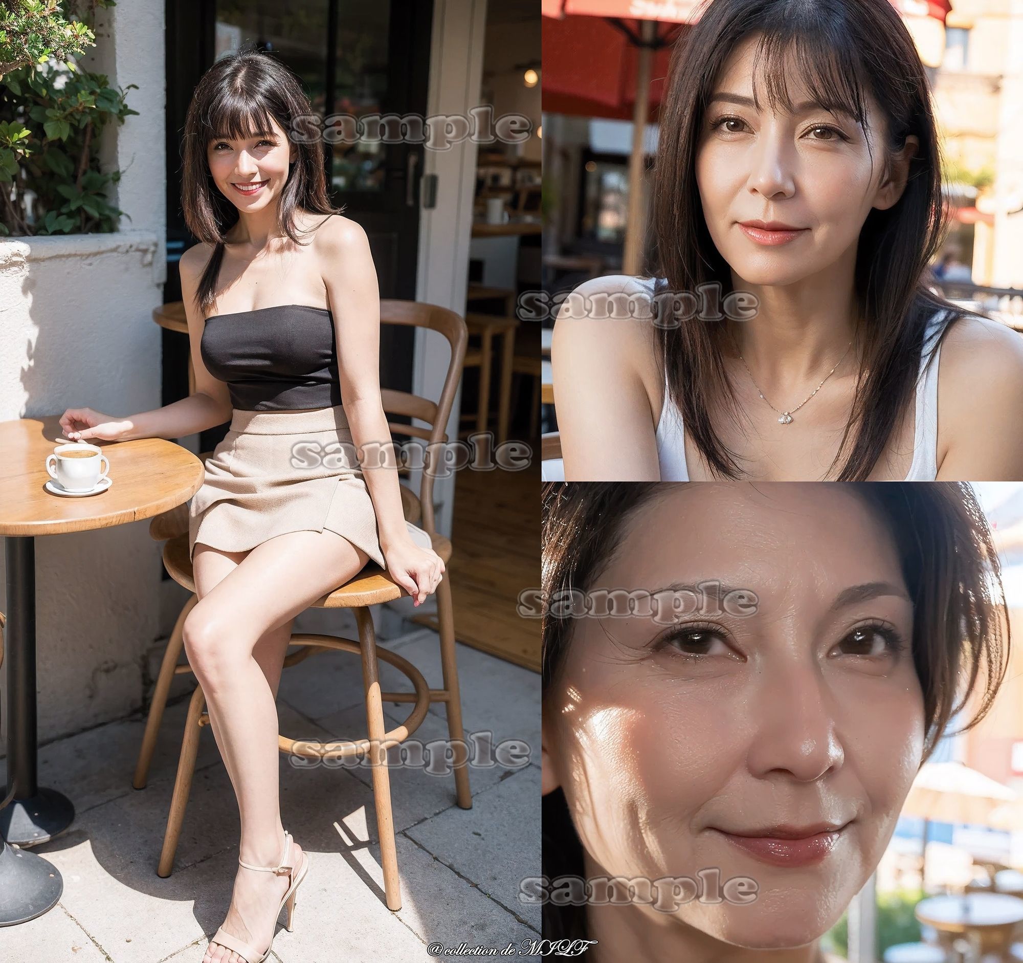 【AIグラビア】熟女の顔 サンプル画像3