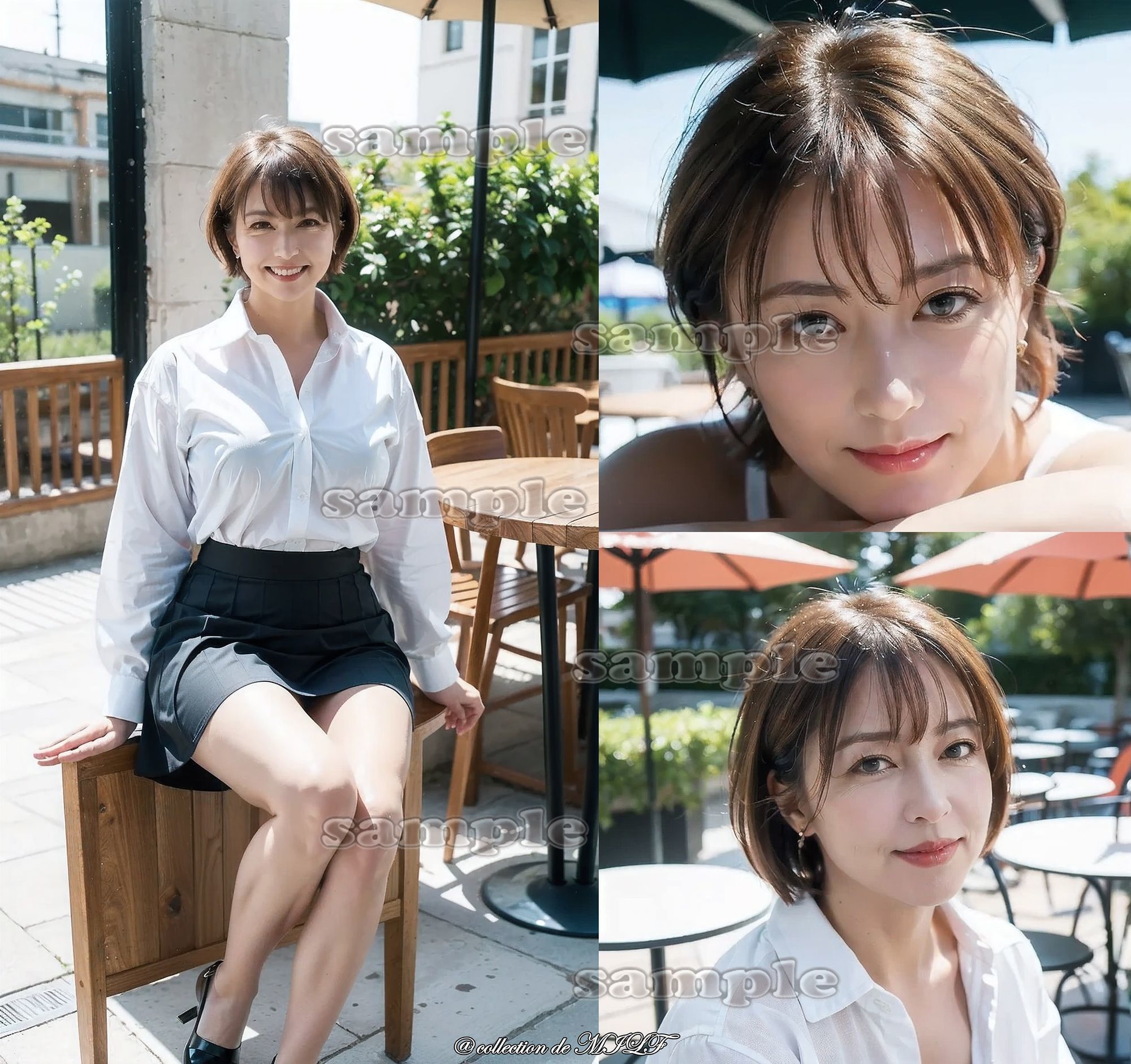 【AIグラビア】熟女の顔 サンプル画像4