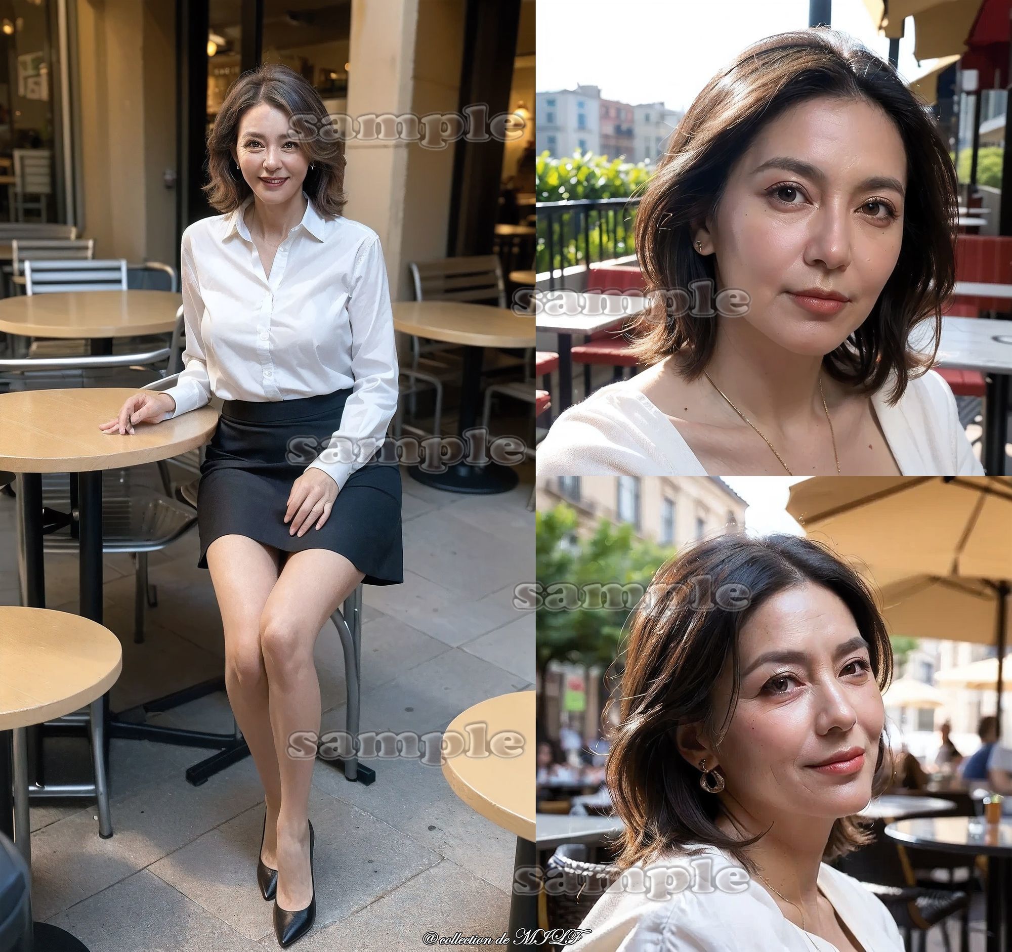 【AIグラビア】熟女の顔 サンプル画像8