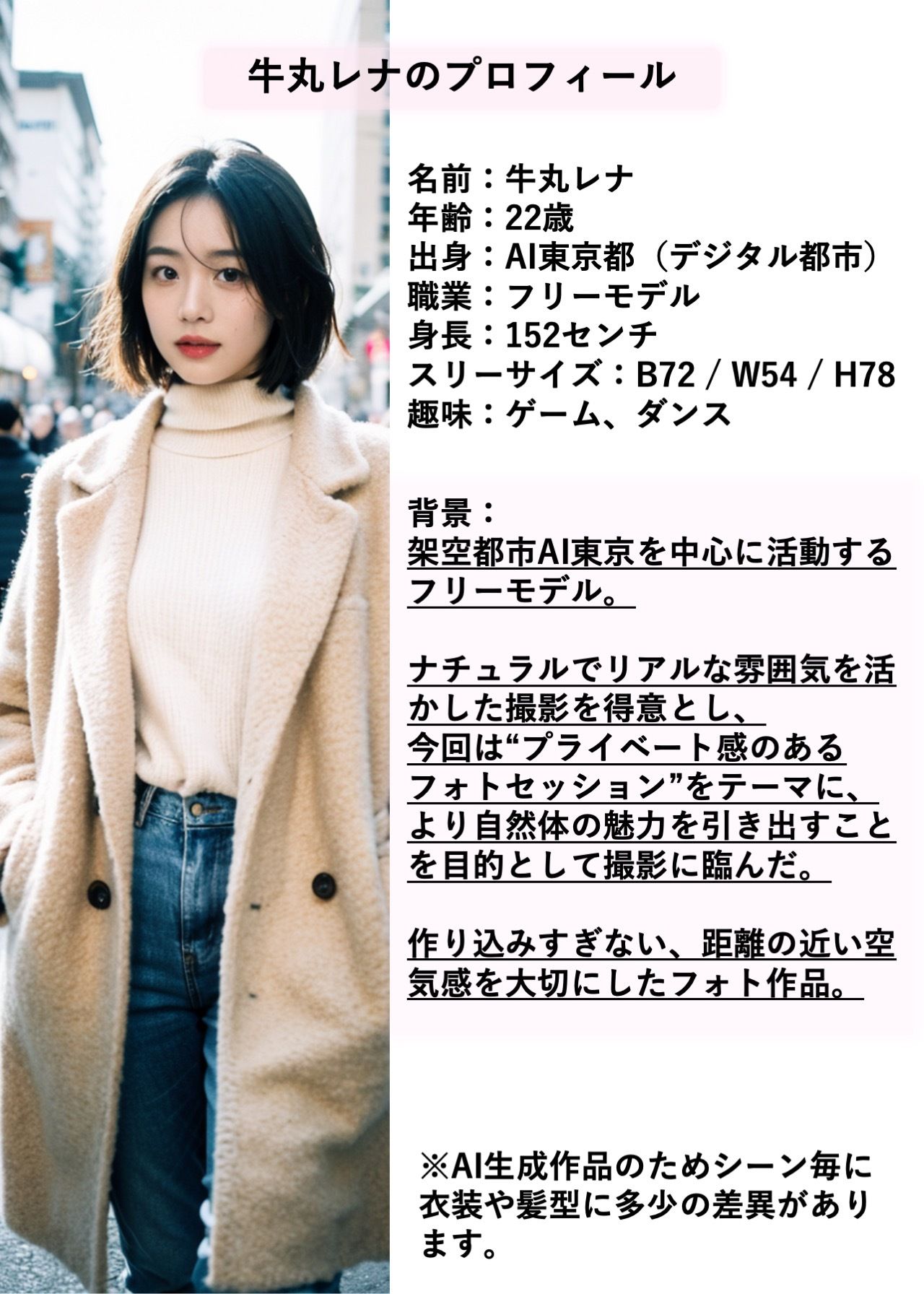 【AIモデル】牛丸レナ ― 魅惑のプライベートセッション ― サンプル画像2