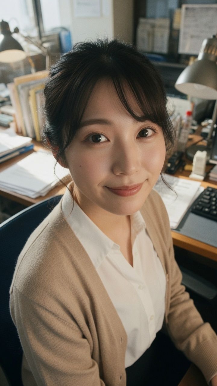 【AI生成】AI写真集 Vol.4 渡辺 聡美 インターン/大学生（24）「インターンと過ごす、禁断の時間」 サンプル画像3