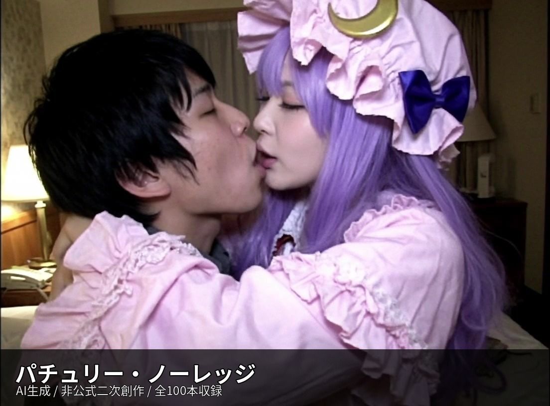 【AI生成】東方Project二次創作 濃厚キス動画集 10キャラ 100本収録 サンプル画像8