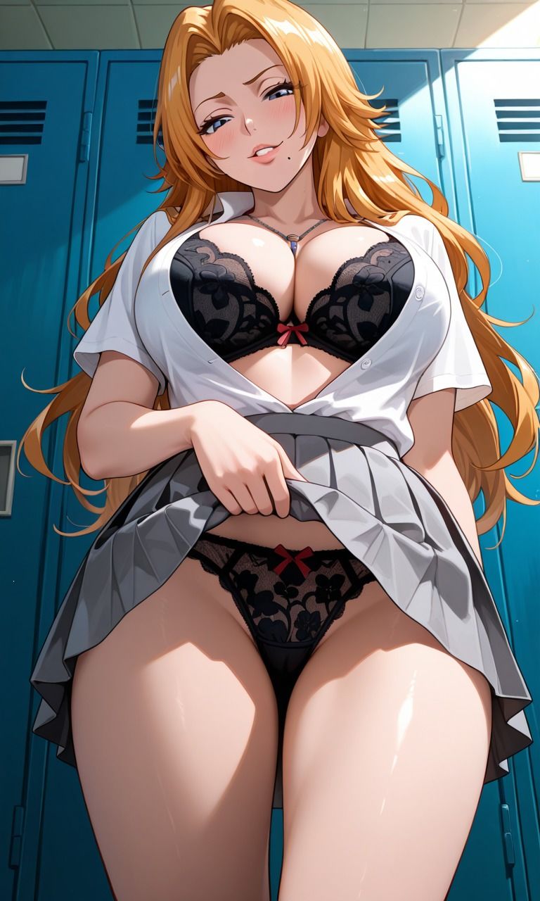 【BLEACH】夜一・織姫・乱菊 〜 アヘ顔＋搾精＋着床CG集 〜｜パイズリ・フェラ・クンニ中出し着床 サンプル画像8