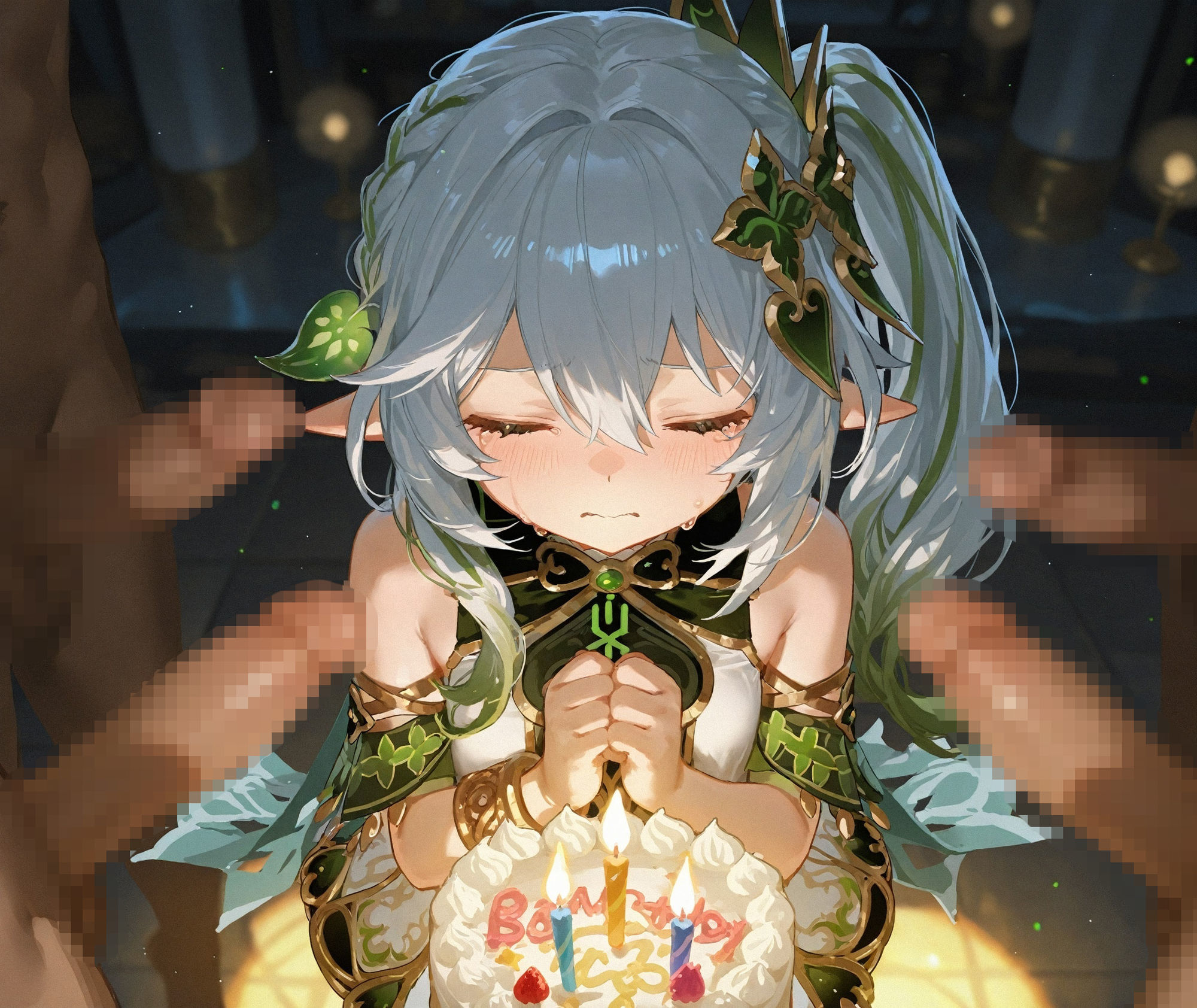 【CG481枚＋動画13本】淫神誕祭――自ら肉便器となる◯神，子民に捧げる無制限中出し輪●祭 サンプル画像1