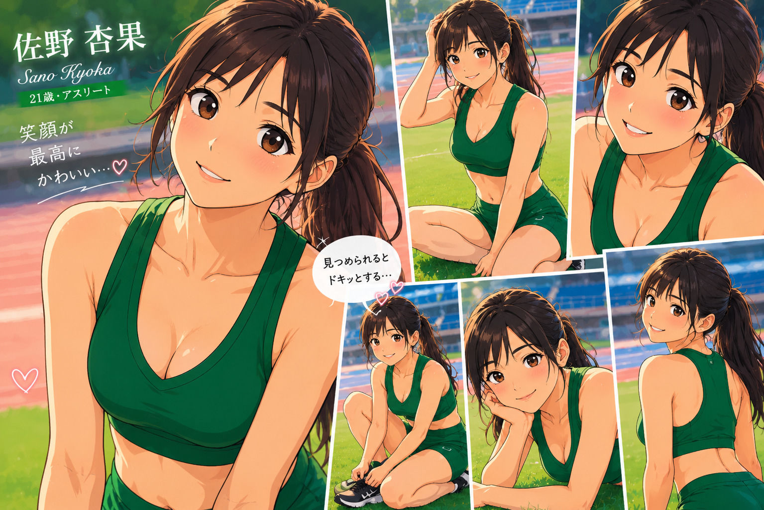 【CG】女子陸上部ヌードグラビア写真集 Vol.1 サンプル画像1