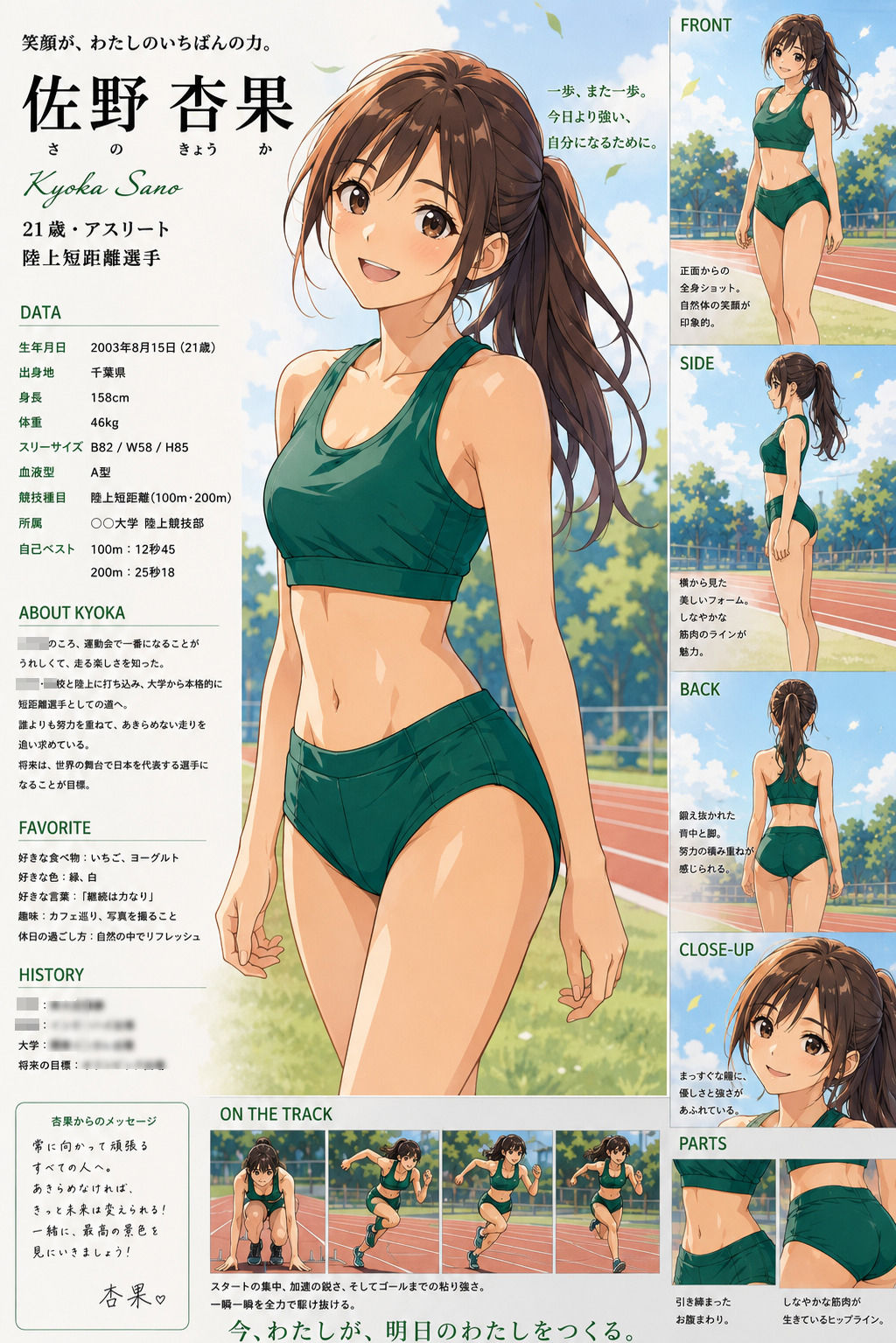 【CG】女子陸上部ヌードグラビア写真集 Vol.1 サンプル画像2