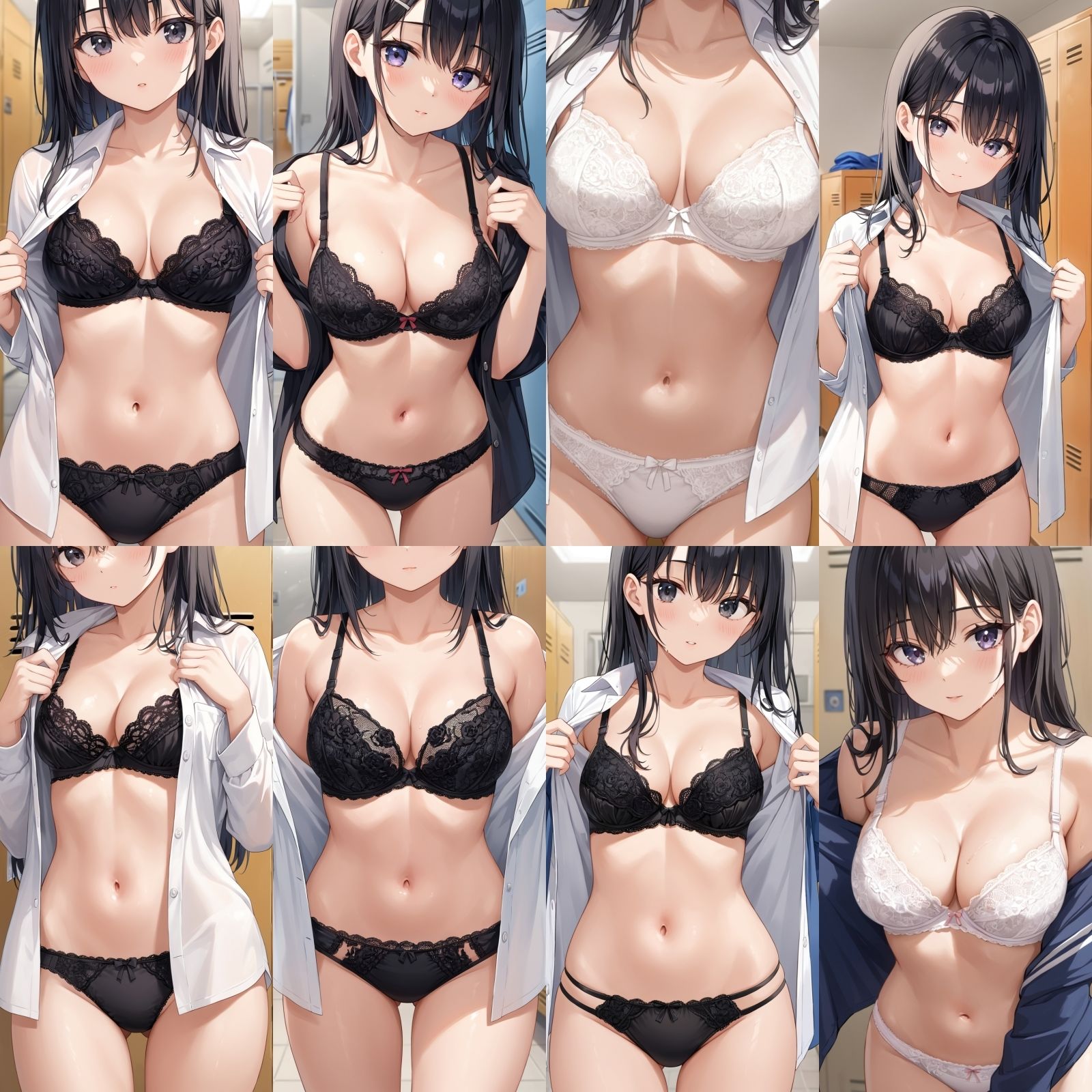【J〇盗撮】シャツ脱ぎレース下着【500枚】 サンプル画像3