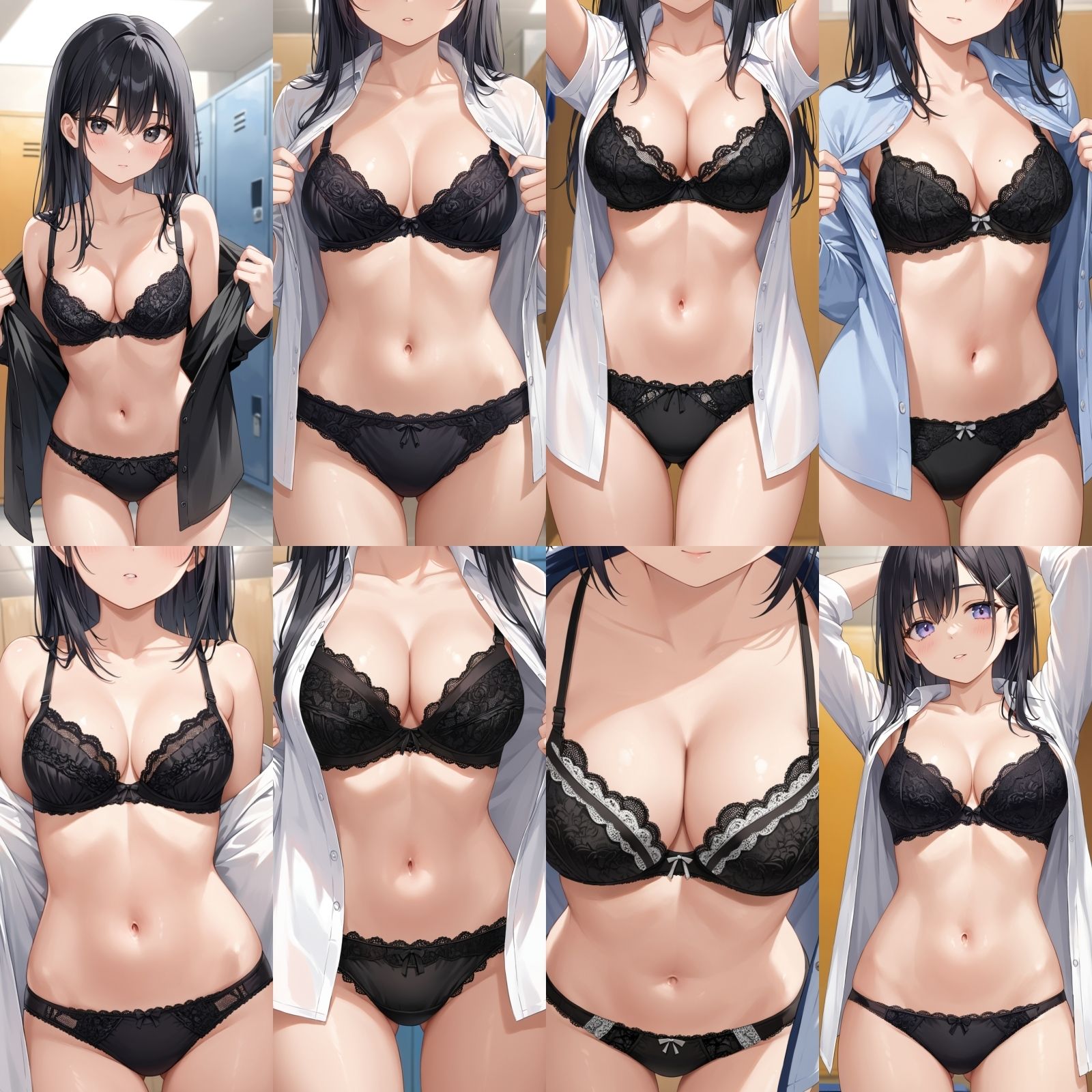 【J〇盗撮】シャツ脱ぎレース下着【500枚】 サンプル画像6