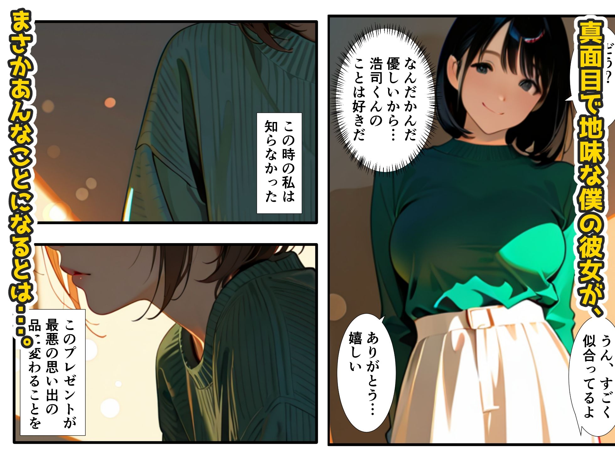 【NTR】彼女がチャラ男たちに犯●れまわされ開発されたことを報告してくる件 サンプル画像1