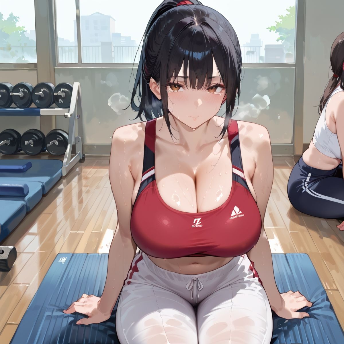 【PART10】超密着汗だくトレーニングジム サンプル画像4