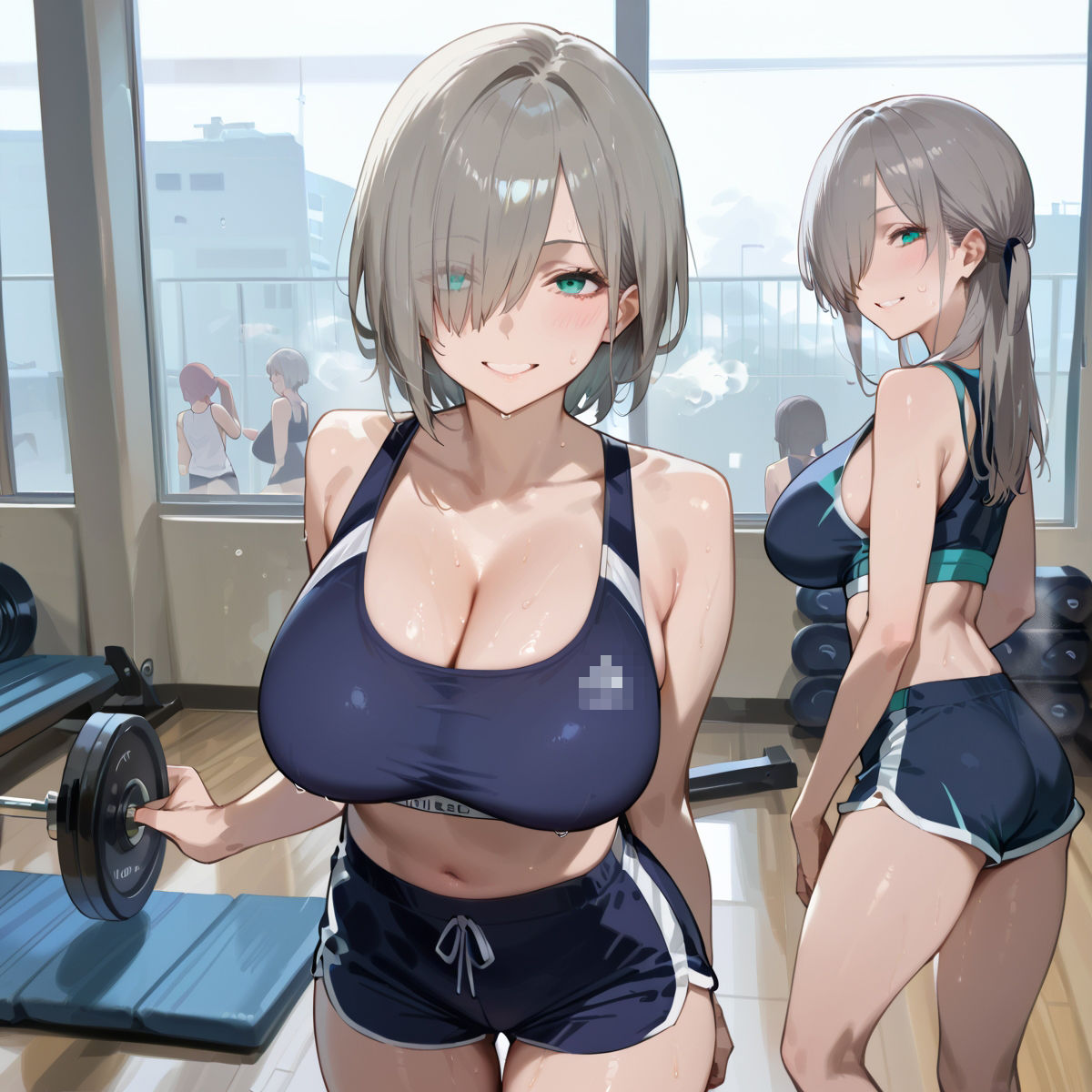 【PART10】超密着汗だくトレーニングジム サンプル画像5