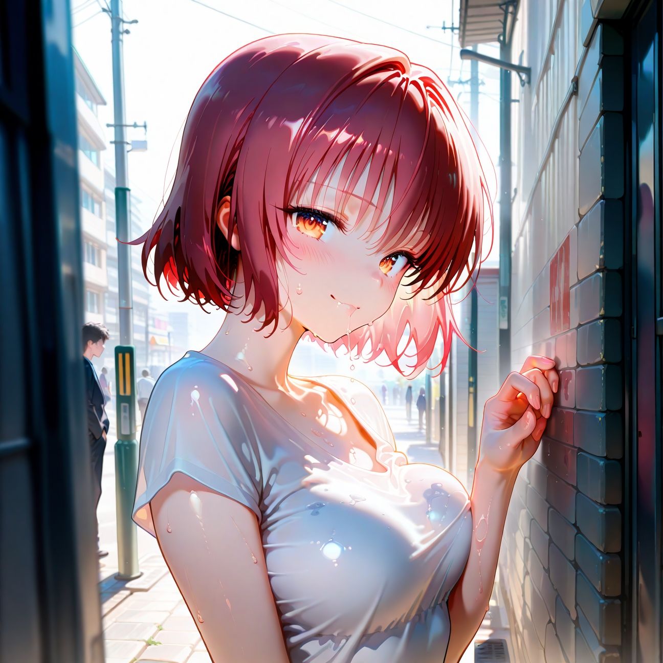 【Part4】街中で快感露出セックス☆彡周囲の視線で感じちゃう♪ サンプル画像1