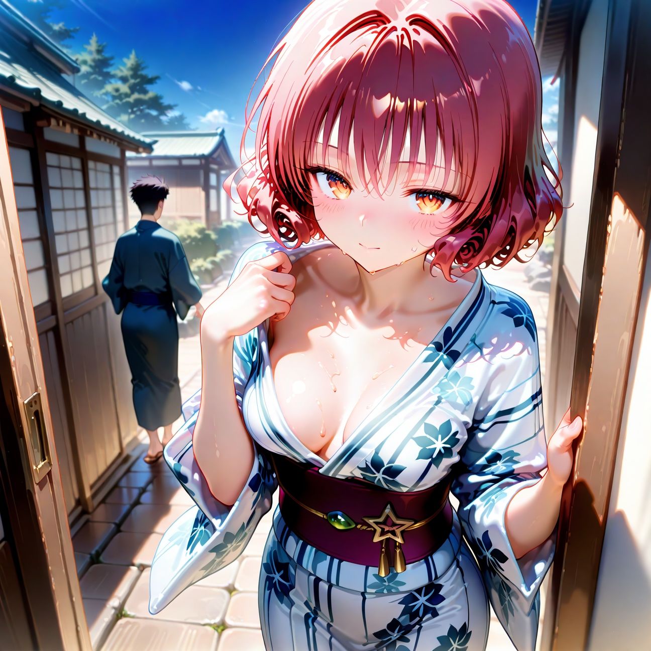 【Part5】いちゃらぶ温泉旅行☆浴衣でエッチし放題！ サンプル画像1