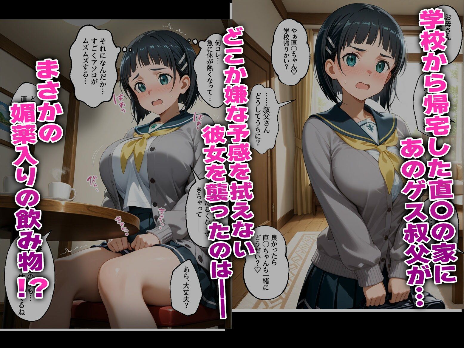 【SA〇】寝取られ堕ちる彼女たち4 〜産後処女×媚薬レ〇プ〜 サンプル画像4