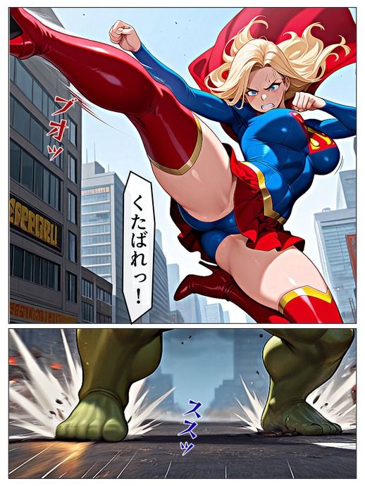 【スーパーヒロイン蹂躙-スーペリアガールver-前編】 サンプル画像1