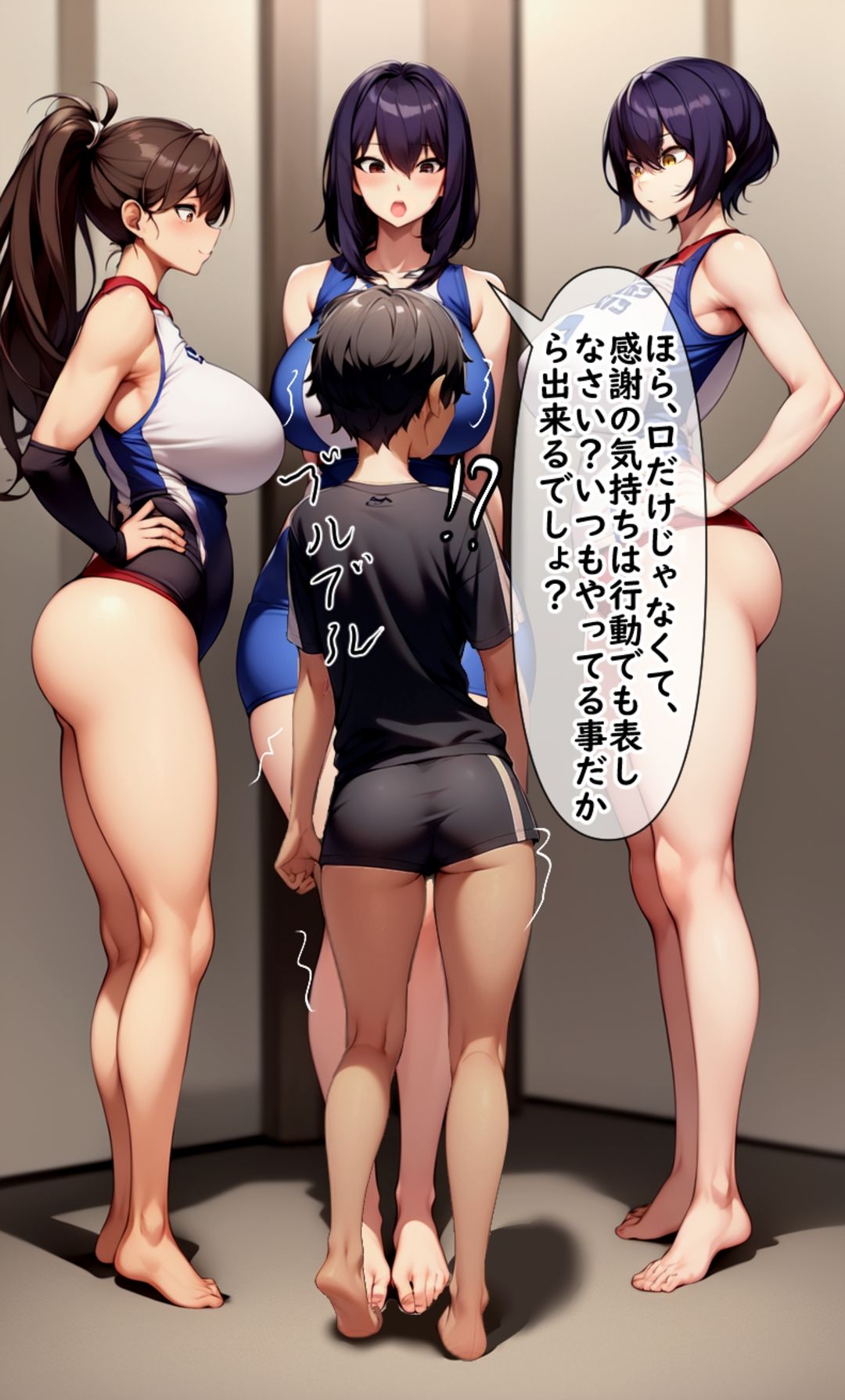 【セット作品】高身長女性×低身長男性 言葉責め集（スーツ女性編＋バレー部その他編） サンプル画像10