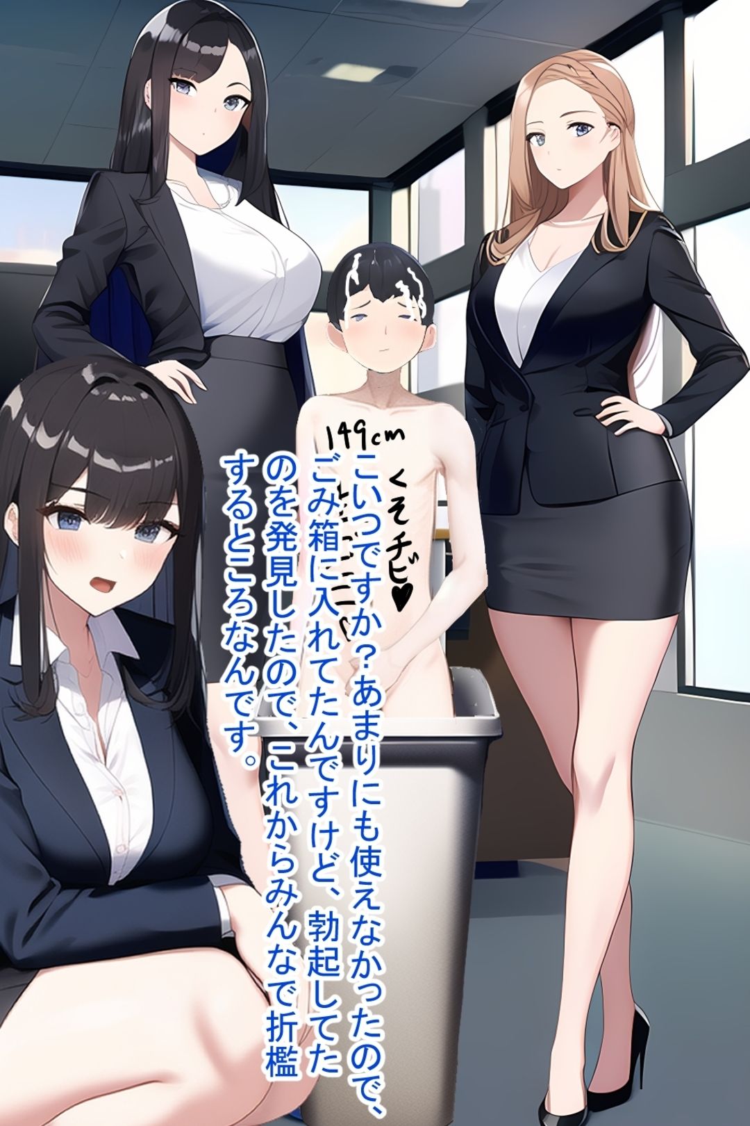 【セット作品】高身長女性×低身長男性 言葉責め集（スーツ女性編＋バレー部その他編） サンプル画像4