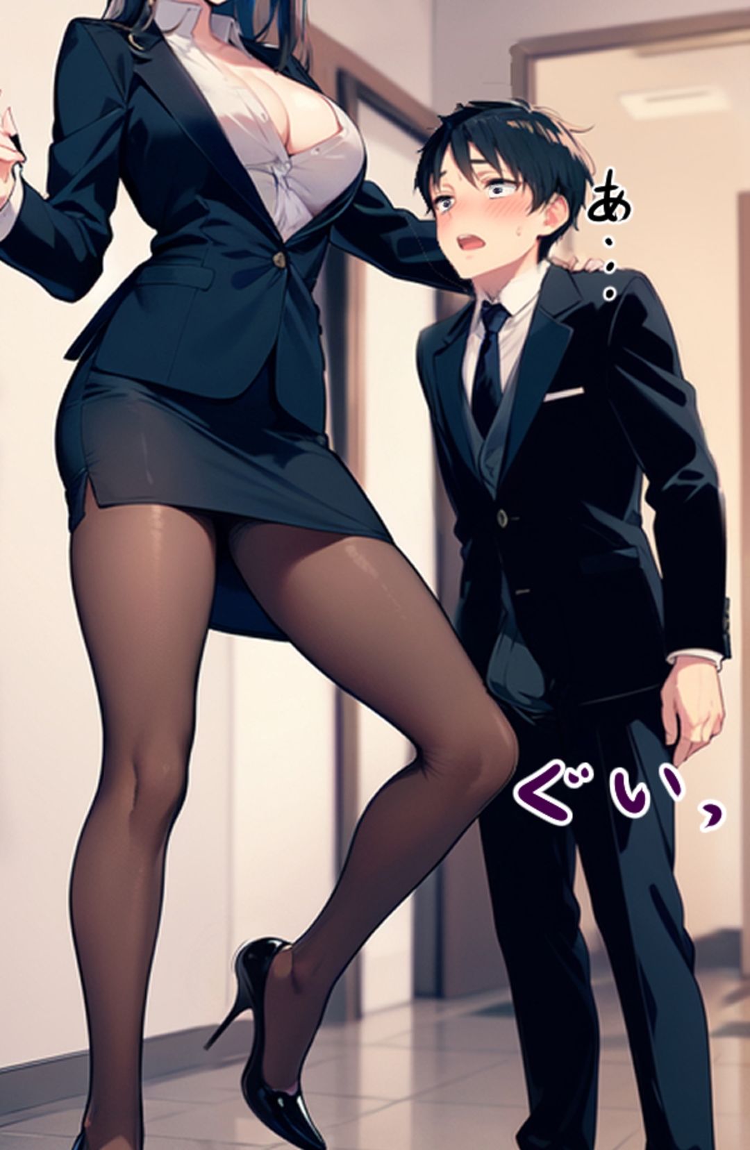 【セット作品】高身長女性×低身長男性 言葉責め集（スーツ女性編＋バレー部その他編） サンプル画像5