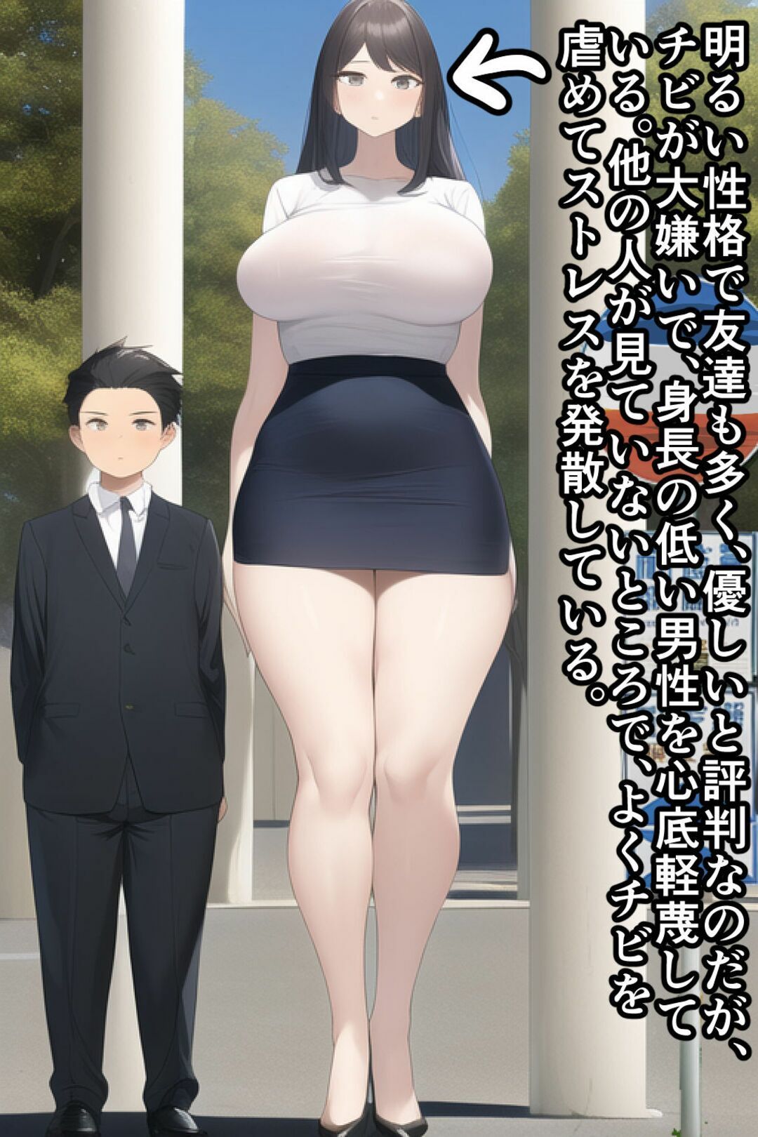 【セット作品】高身長女性×低身長男性 言葉責め集（スーツ女性編＋バレー部その他編） サンプル画像6