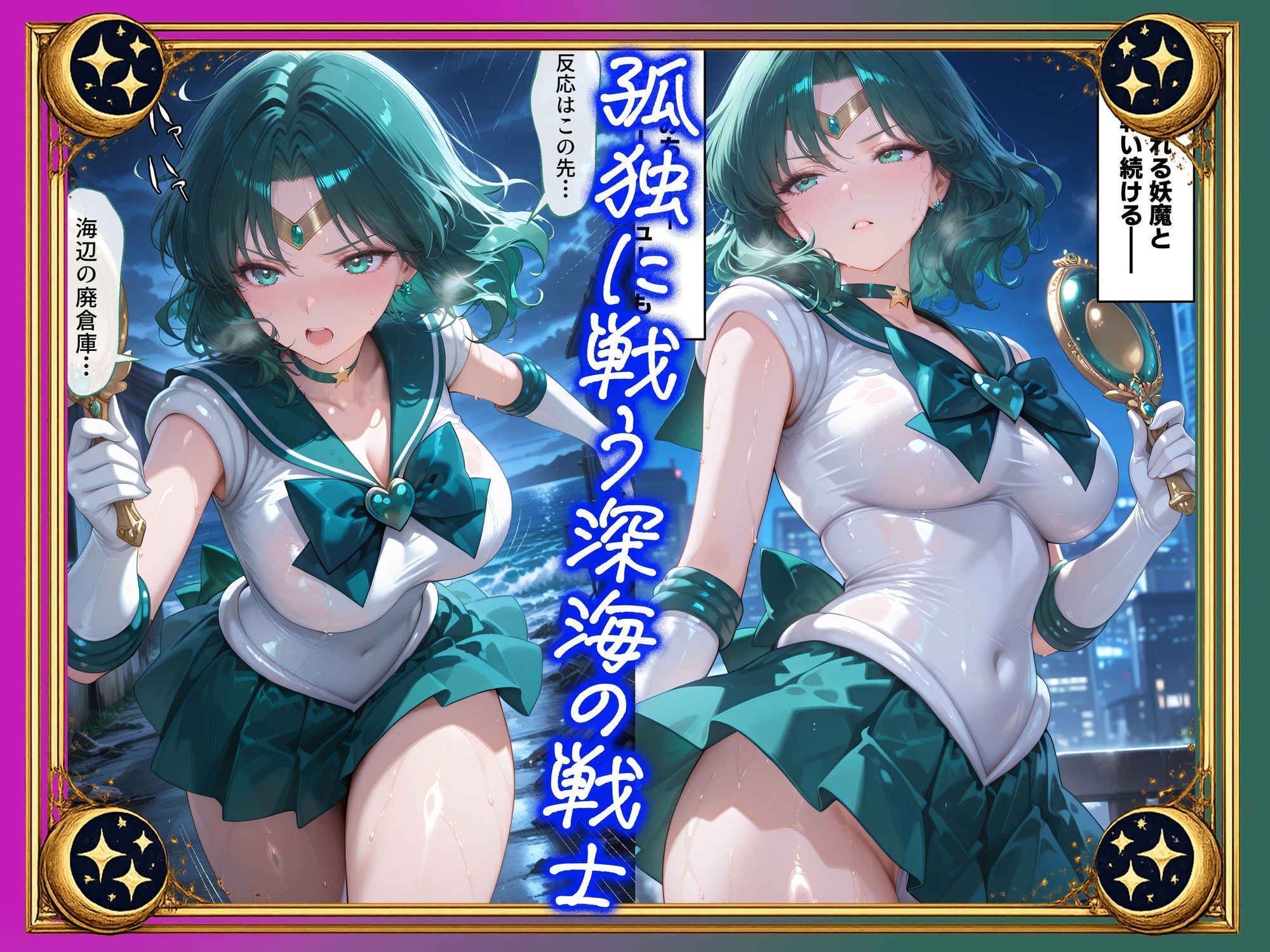 【セリフ付】悪魔に敗北〜快楽堕ちさせられた深海の戦士編〜 サンプル画像1