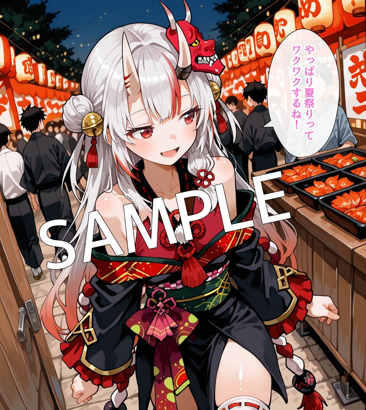 【セリフ付】百〇あやめとお祭りデート中にH サンプル画像5