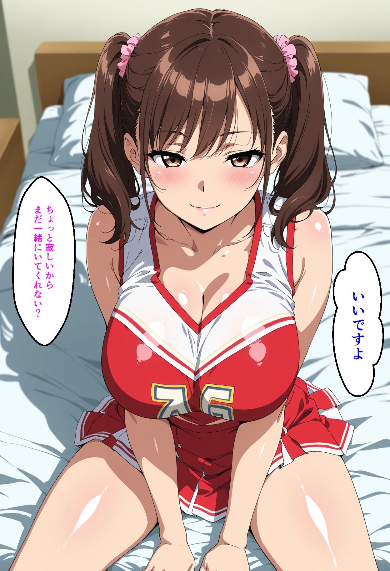 【セリフ付き】チアリーダー2人に囲まれた新入生マネージャーのエロい毎日の記録 サンプル画像6