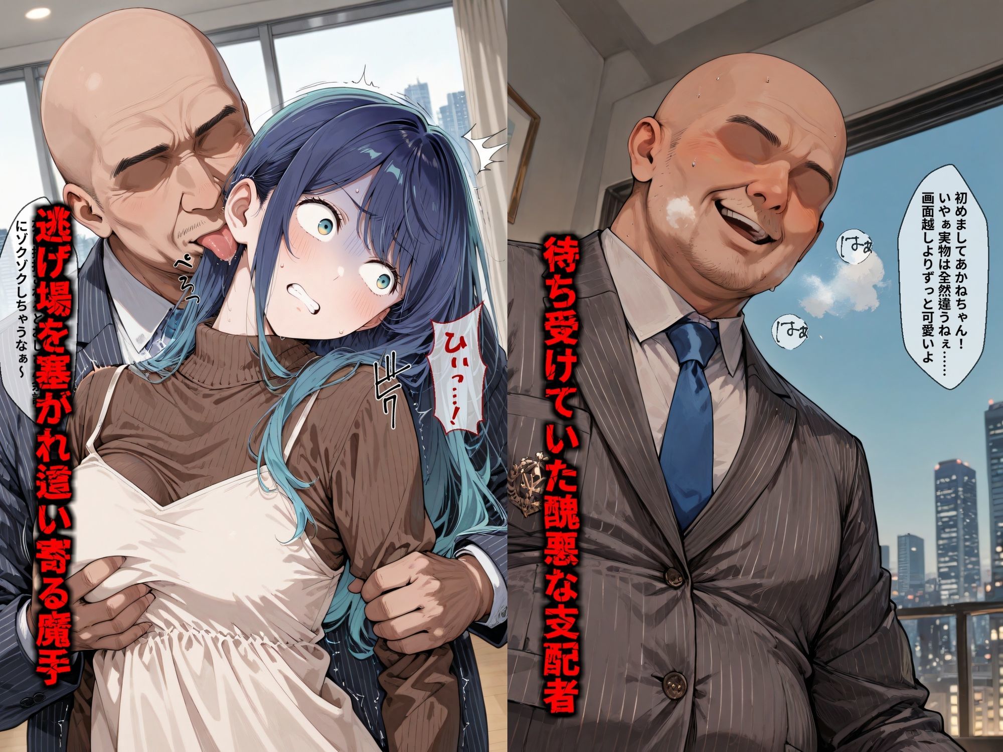 【セリフ付き画像集】純潔崩壊 黒〇あかね 後編:救いから絶望へ、取り戻した日常が蹂躙の記憶と共に崩れ去る… サンプル画像3