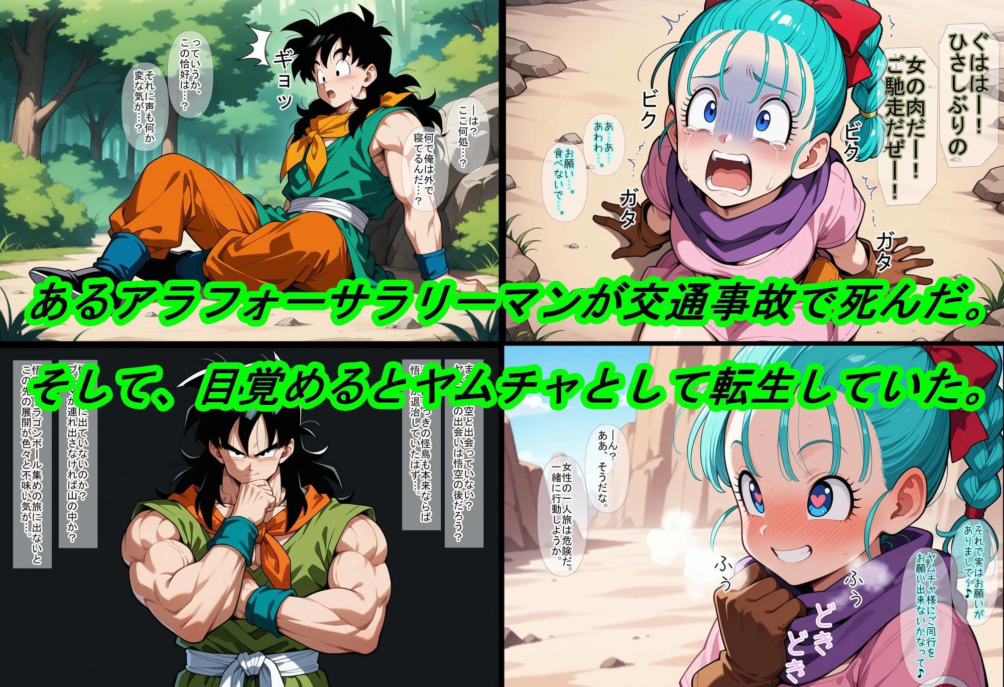 【ドラゴ〇ボール】ヤムチャ転生〜知識チートで最強ハーレム〜 サンプル画像1